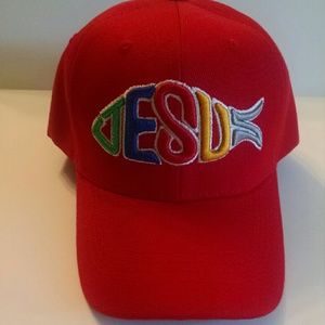Red Fish Symbol Ball Cap